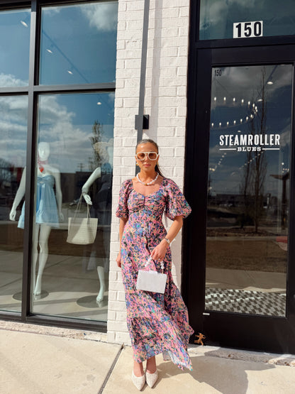OPEN TIEBACK MAXI DRESS