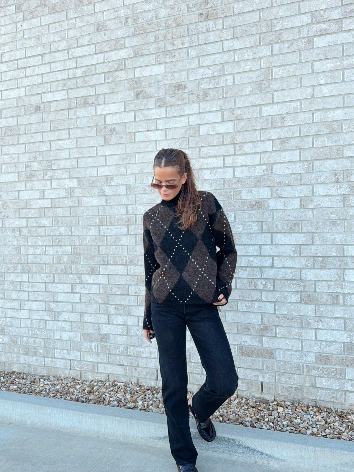 AMORA LS MOCK PULLOVER