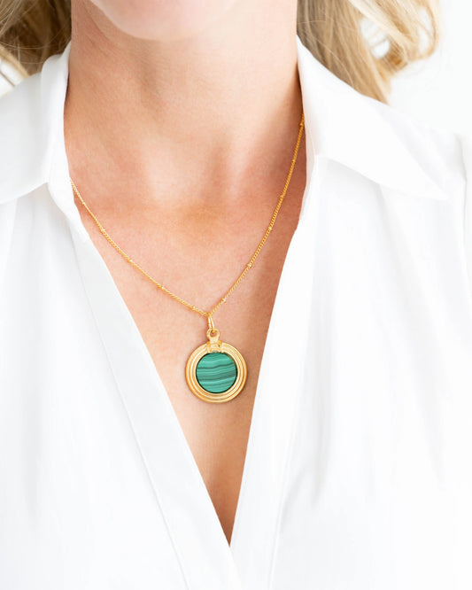 ROMA NECKLACE-MALACHITE