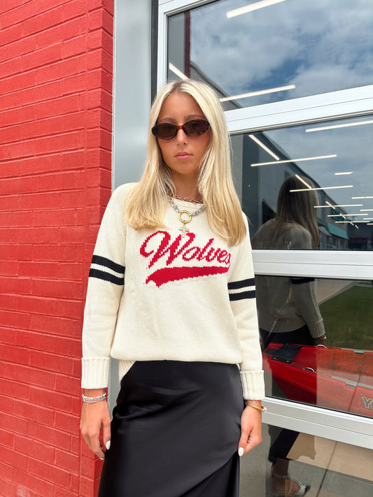 VARSITY WOLVES SWEATER
