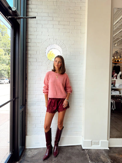 LACE TRIM SHORT