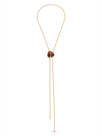 SOLSTICE BOLO NECKLACE IN TIGER'S EYE