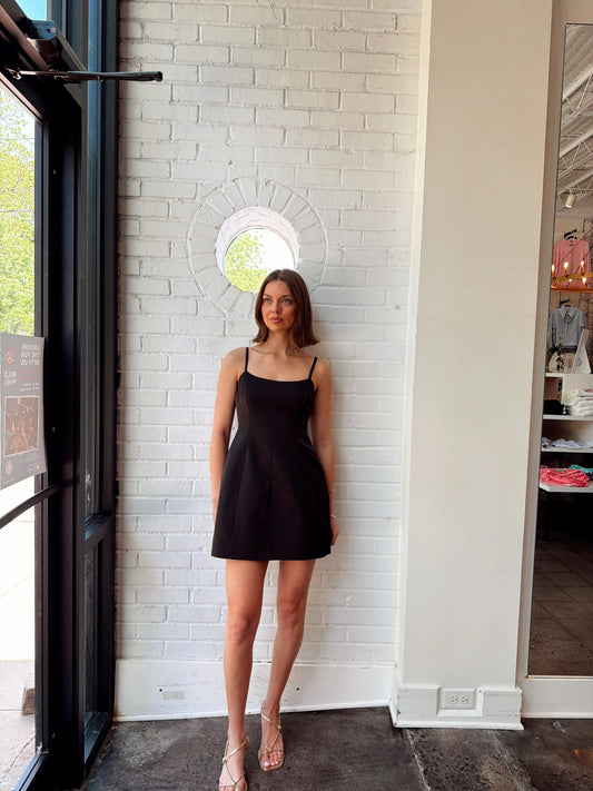 YORK SATIN MINI DRESS