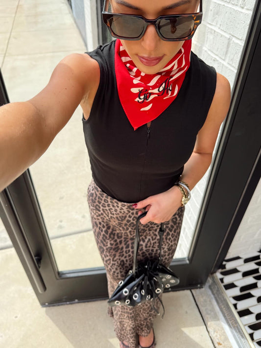 IZABELL LEOPARD SKIRT