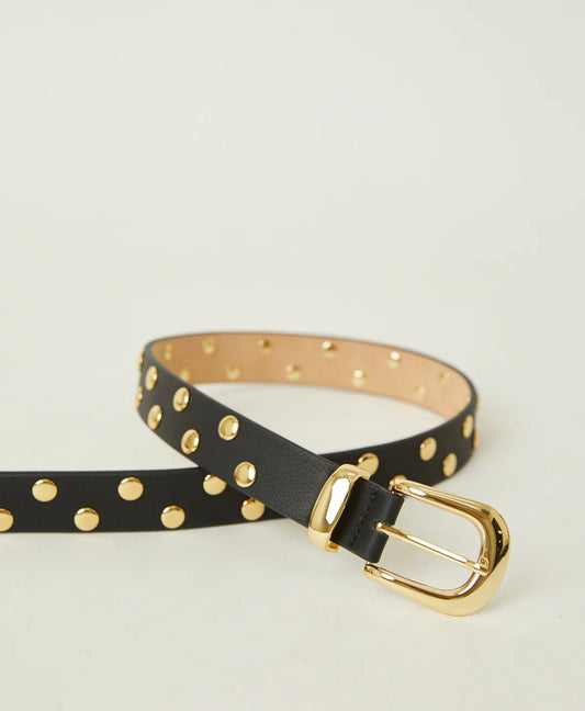 JUNIPER STUDDED LEATHER BELT