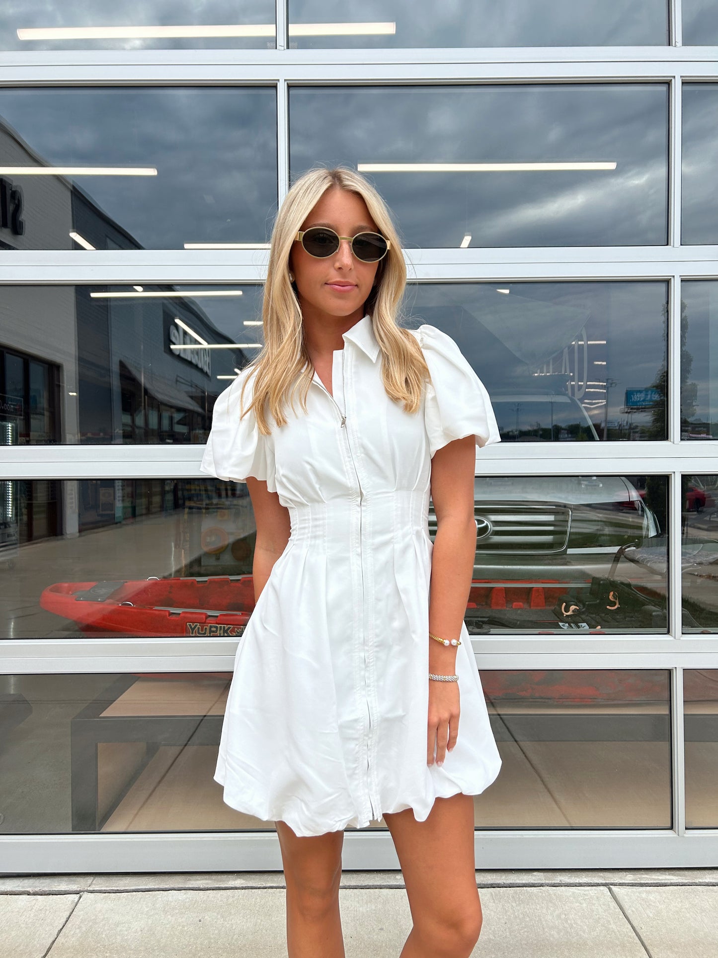 BUBBLE ZIP UP DRESS