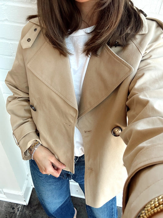 CROPPED TRENCH W/ BELT