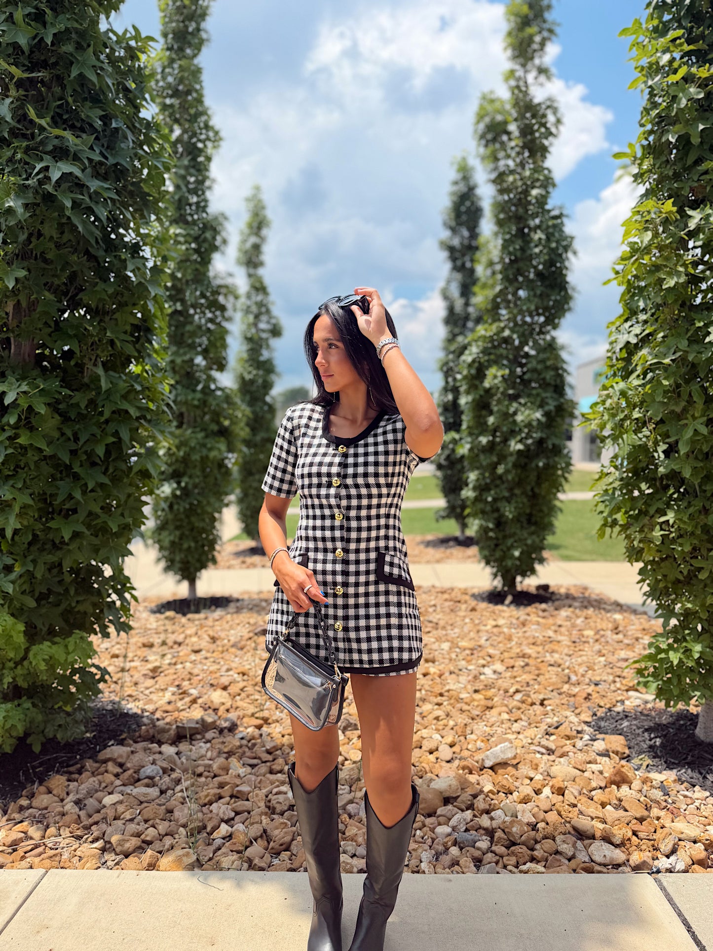 WOOL GINGHAM SHORTS