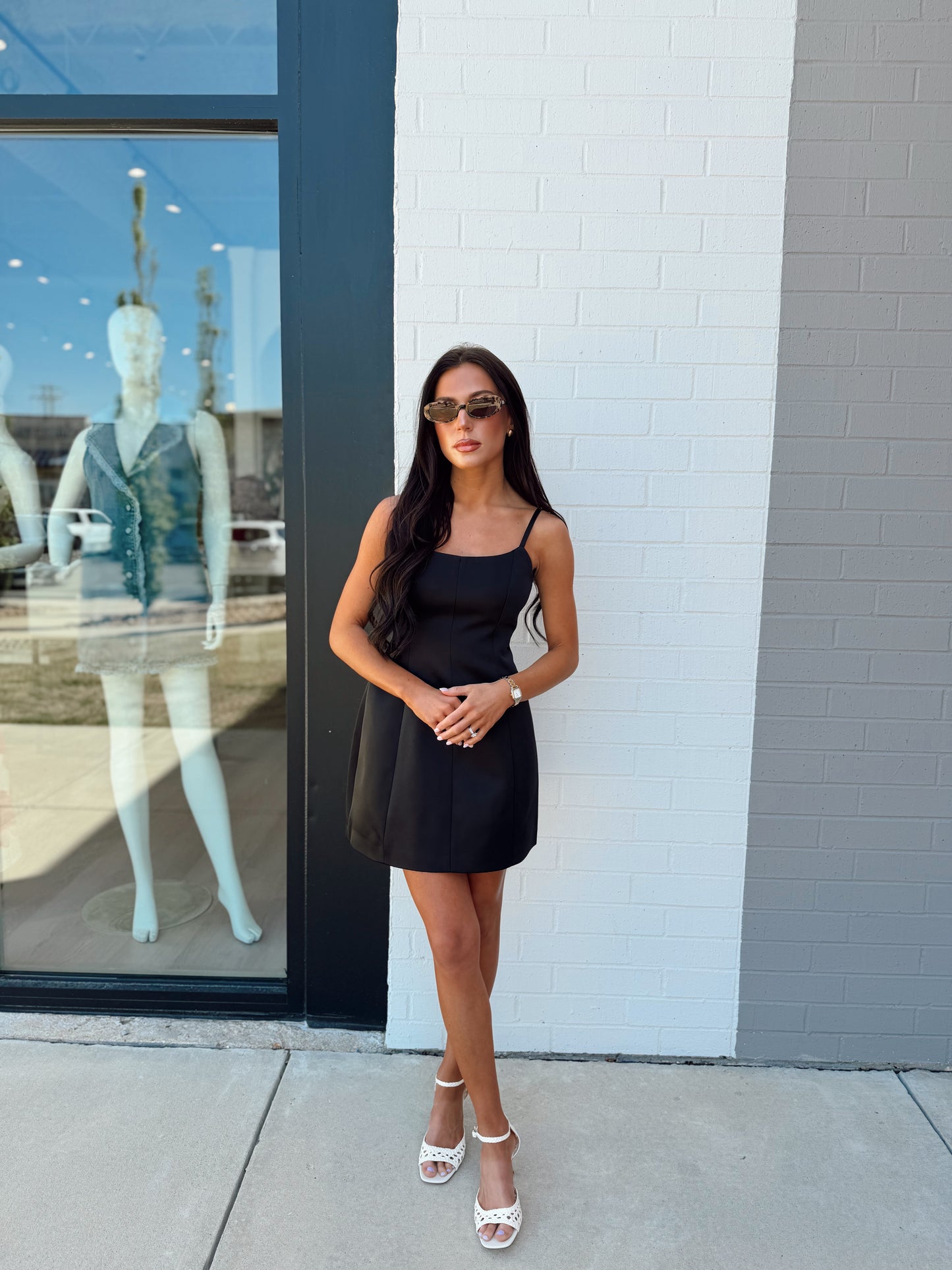YORK SATIN MINI DRESS