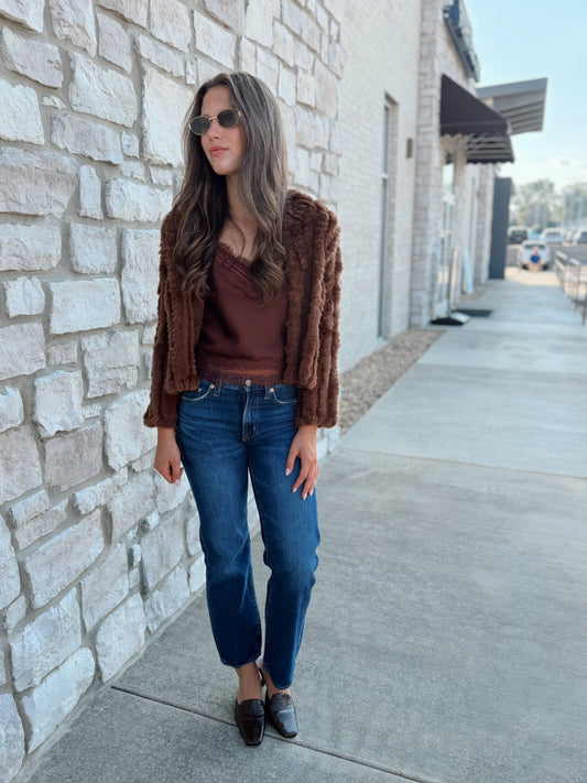 LACE TRIM TOP