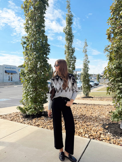 SAIMA LS JACQUARD SWEATER