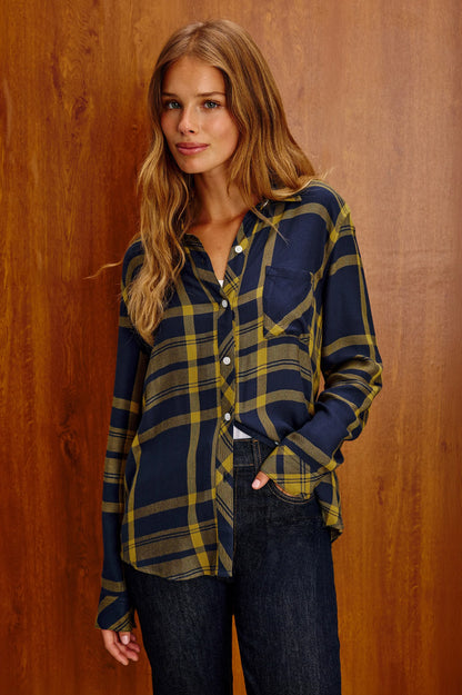 HUNTER PLAID BUTTON UP