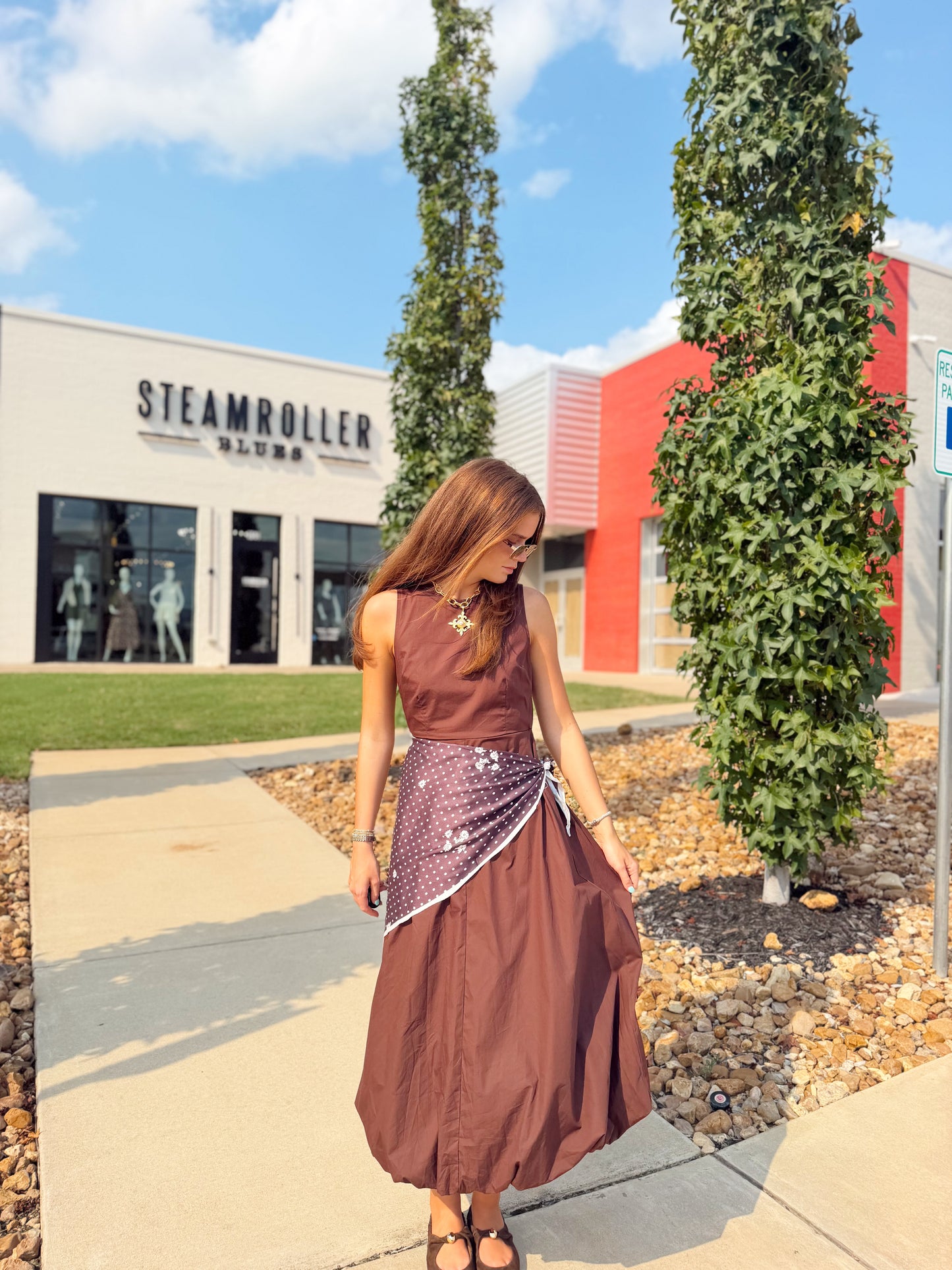 MAXI DRESS SCARF BELT