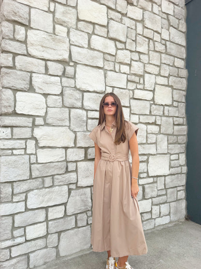 BELTED MAXI