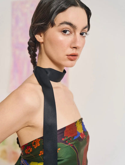 LA COLLECTIONNEUSE SILK RIBBON SCARF