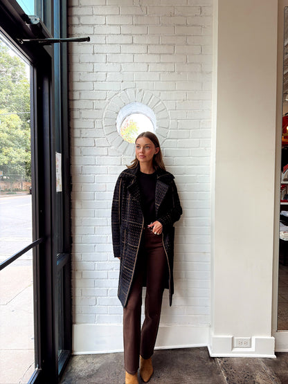 MARCEAU HOUNDSTOOTH COAT