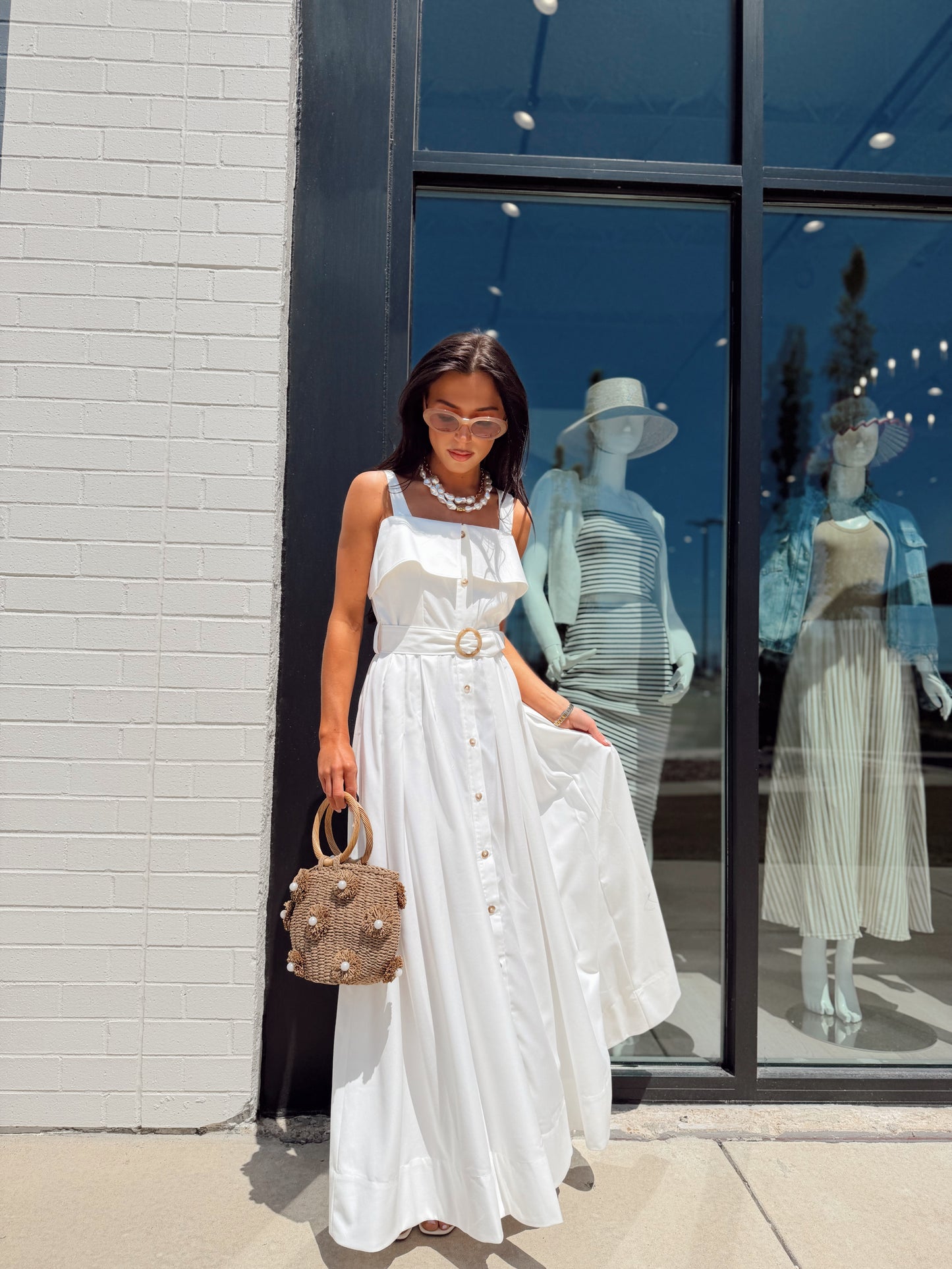 FLUID RAYON MIDI DRESS