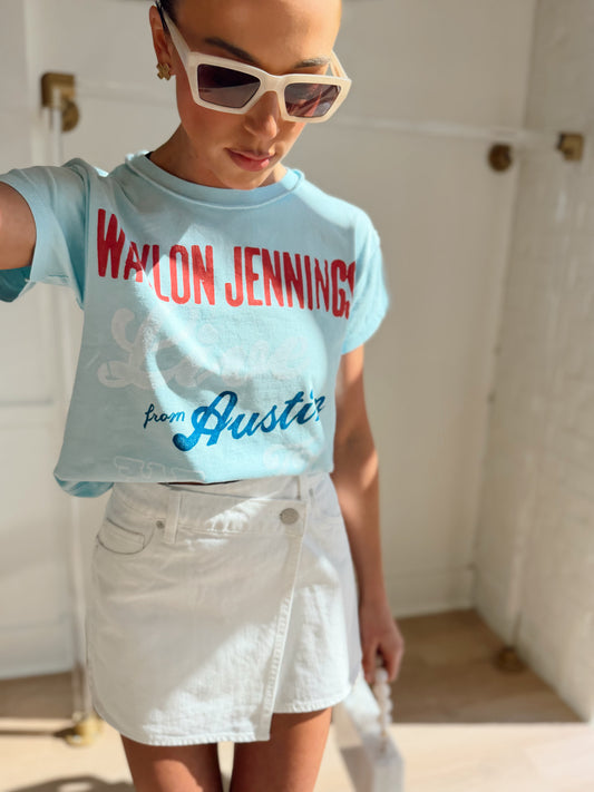 WAYLON JENNINGS LIVE FROM AUSTIN GF TEE