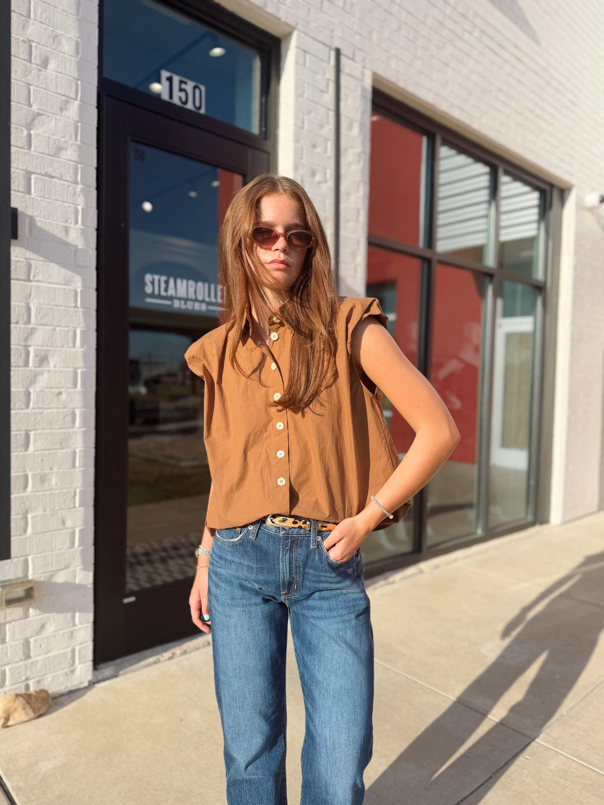 SOLID POPLIN BUBBLE TOP