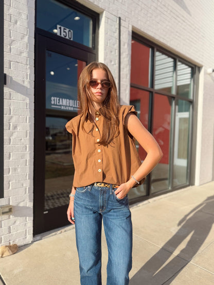 SOLID POPLIN BUBBLE TOP