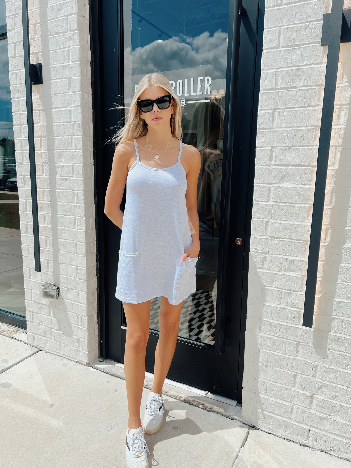 COTTON TANK MINI DRESS