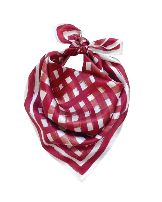 TAILGATE CHECK SCARF SQUARE