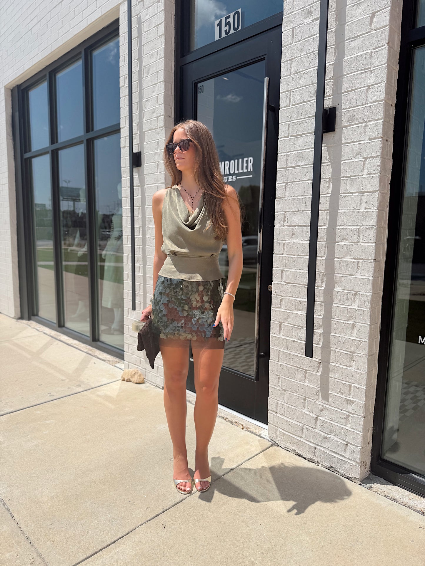 ALULA SEQUINED MINI SKIRT