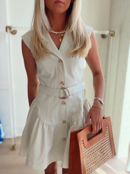 NYSA DENIM MINI DRESS