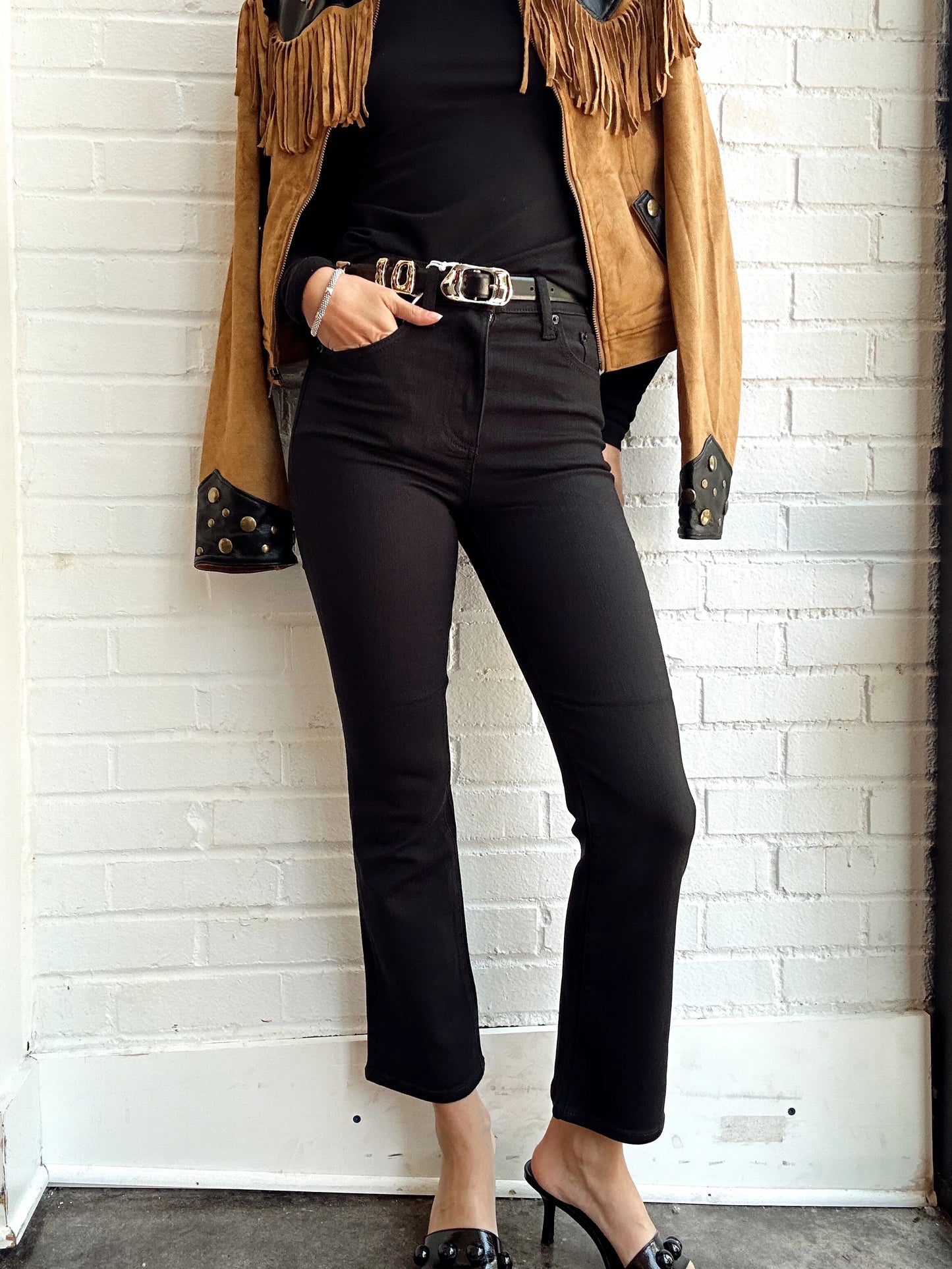 LENNON HIGH RISE CROP BOOT-NOIR