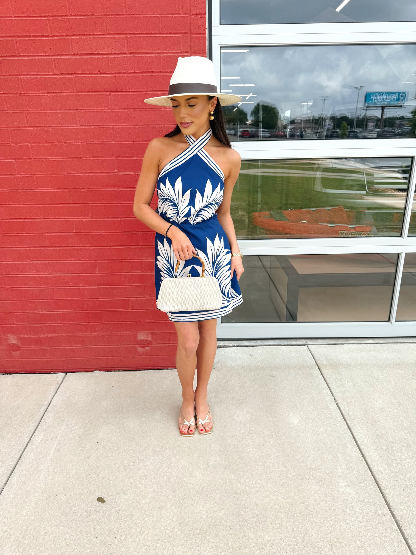 HALTER NECK MINI DRESS