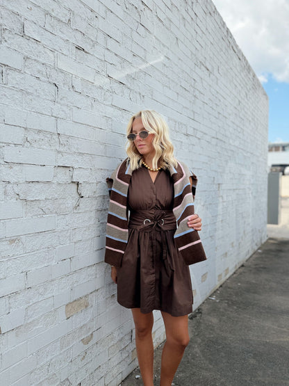 WAIST BELT MINI DRESS