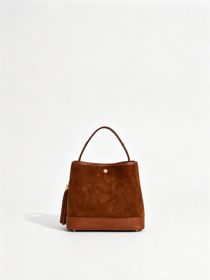 SUEDE BUCKET BAG