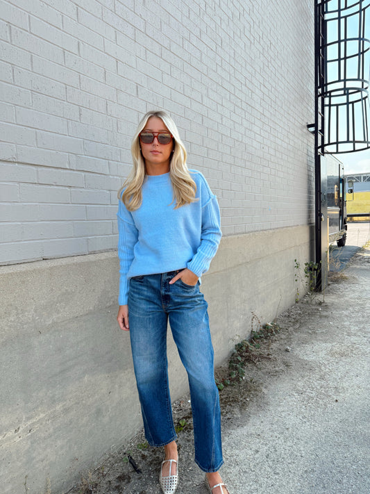 MOCK NECK PULLOVER