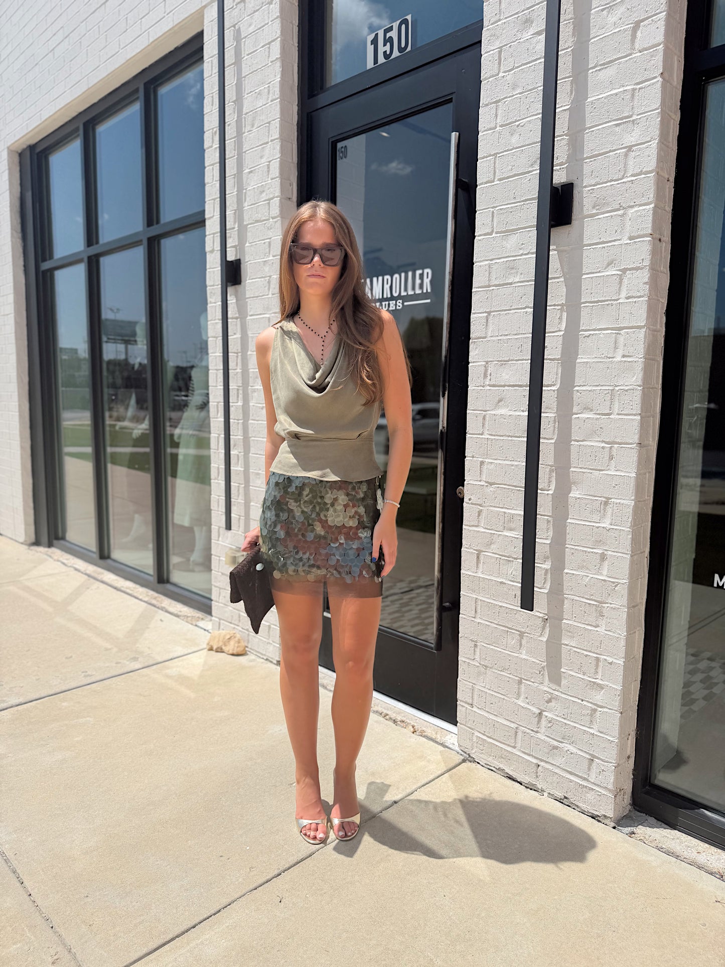 ALULA SEQUINED MINI SKIRT