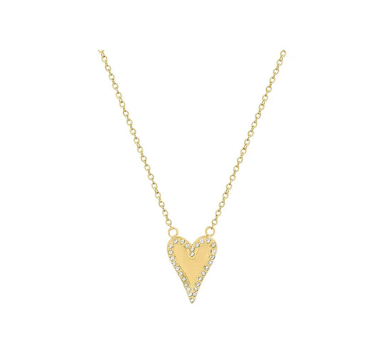 PAVE HEART NECKLACE
