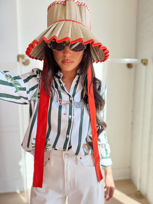 GREEN STRIPED JUNGLE ANIMALS