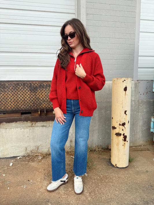 SITGES BUTTON THROUGH KNIT