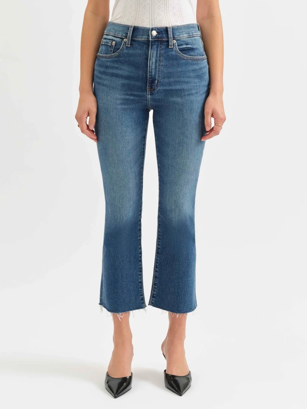 SHY GIRL HIGH RISE CROP FLARE