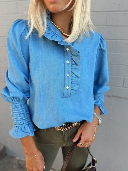 DENIM BLOUSE