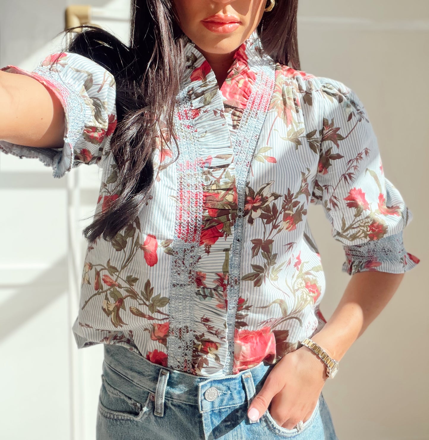 ZURI TOP IN FLORAL