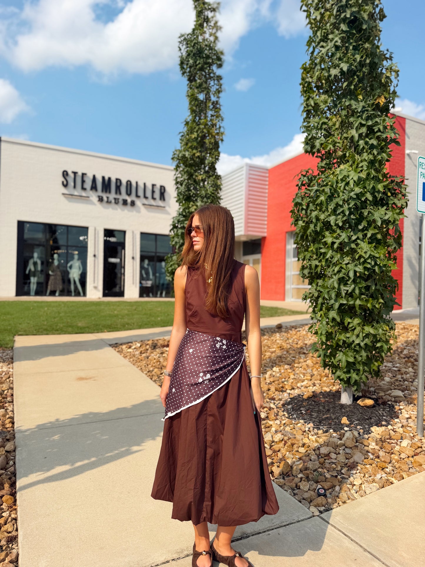 MAXI DRESS SCARF BELT