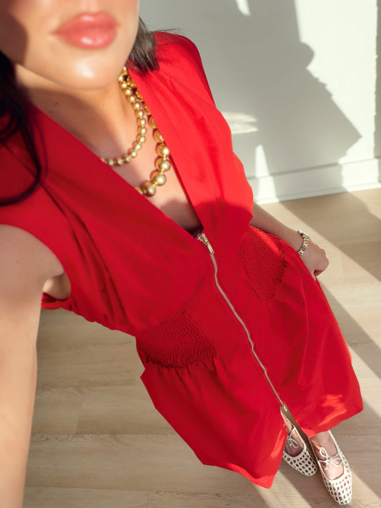 SKYE ZIP FRONT DRESS