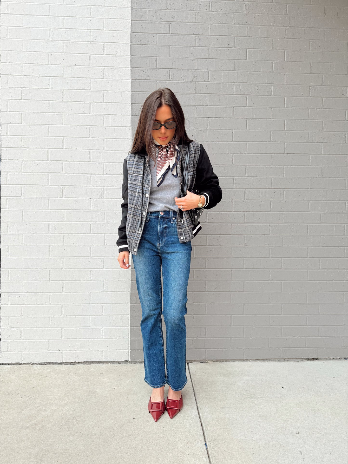 BILLIE PLAID BOMBER