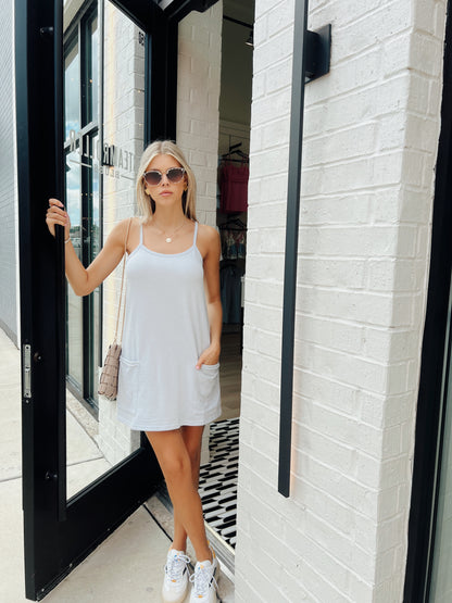 COTTON TANK MINI DRESS