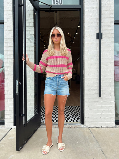 BROAD BEACH STRIPE SWEATER