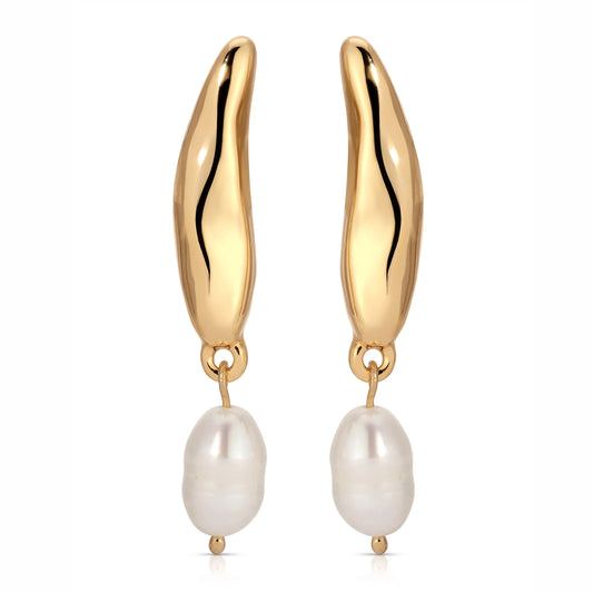 LIQUID LUXE PEARL EARRINGS