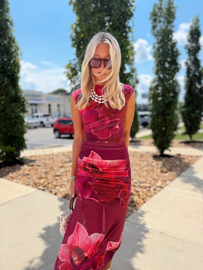 FLORAL MAXI DRESS