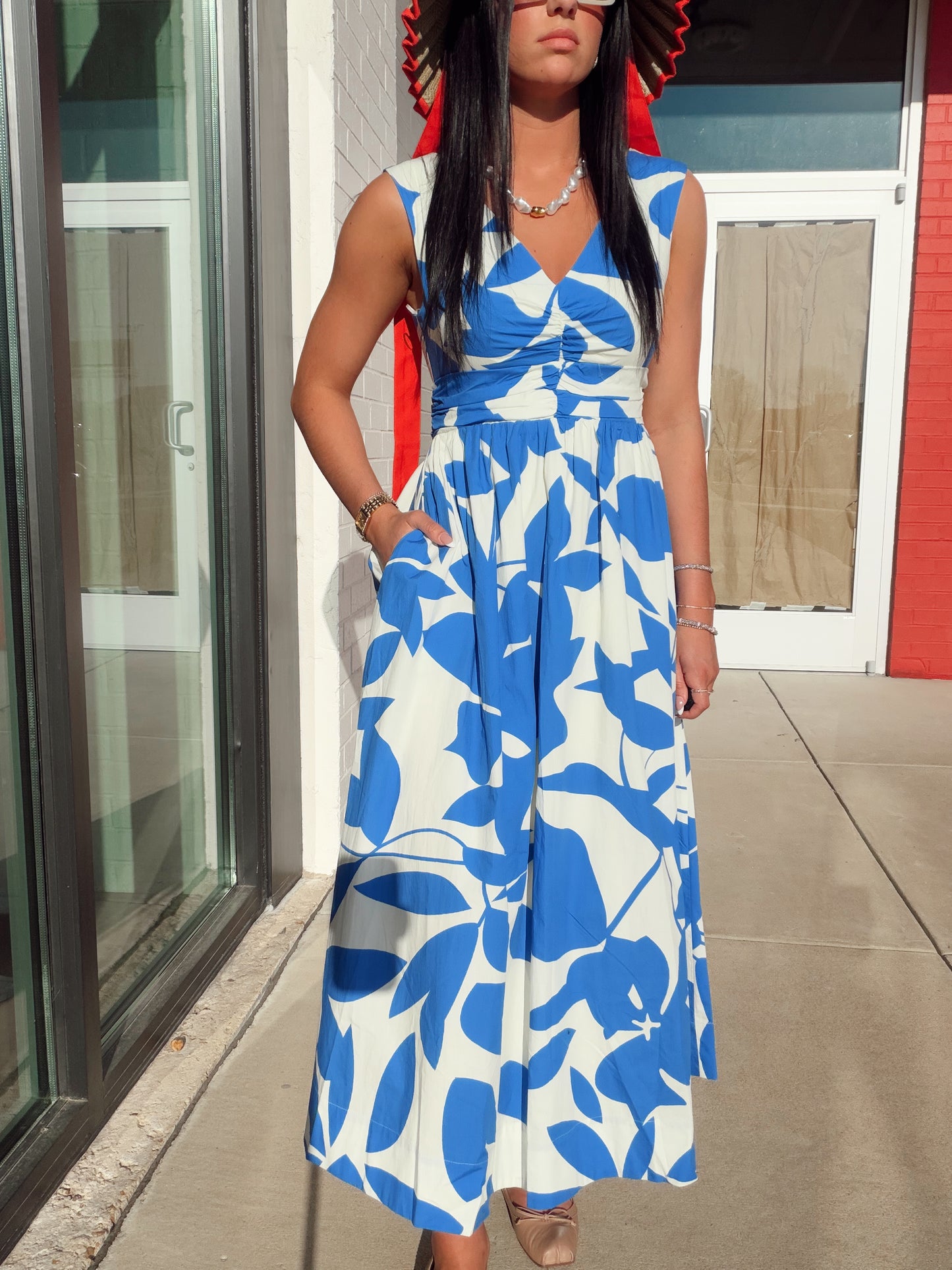 PRINT MIDI DRESS