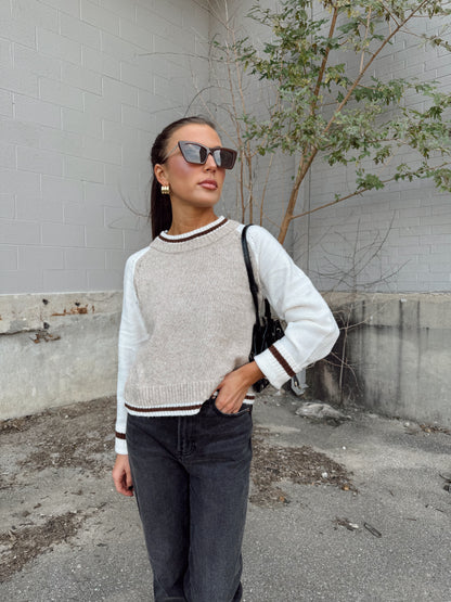 OLIVIA BASEBALL SWEATER