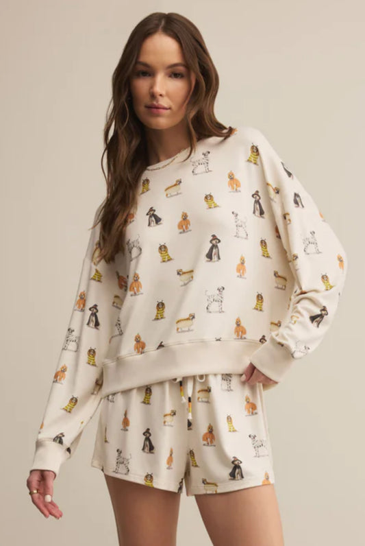 ELLE PUP LONG SLEEVE TOP